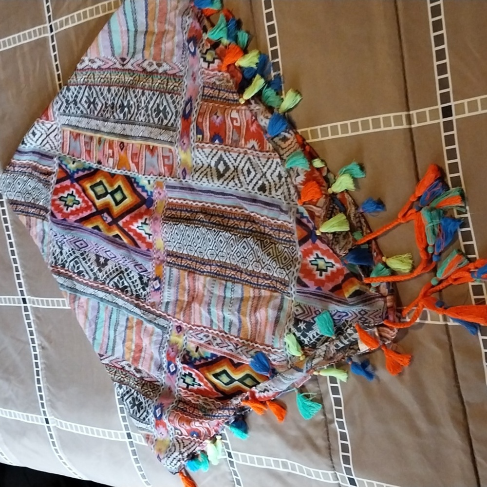 Cirque Du Soleil tassels scarf. NWOT